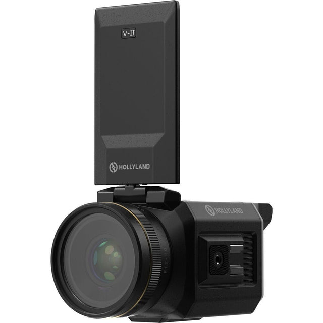 VenusLiv V2 livestream camera with rear display and front lens, black