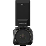 VenusLiv V2 livestream camera front view with lens and rear screen, black