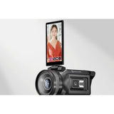 VenusLiv V2 livestream camera with flip-out screen showing video, front lens
