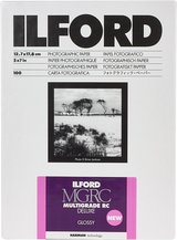 Ilford Multigrade RC Deluxe glossy photographic paper box, 12.7 x 17.8 cm, 100 sheets