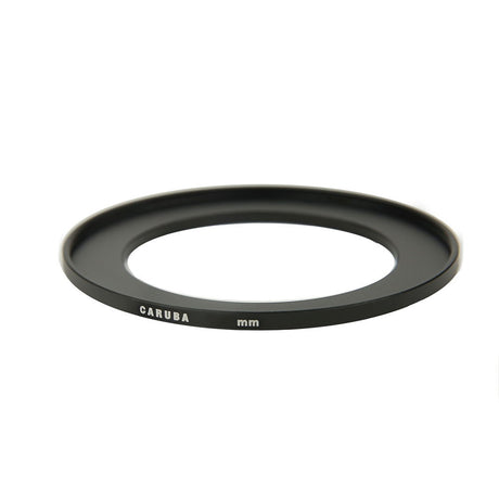 72–82mm step-up/down ring with CARUBA mm text, dark metal finish
