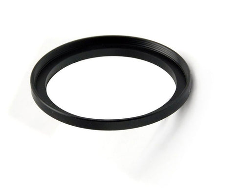 Black step-up reduction ring adapter 62–72mm with outer and inner threads