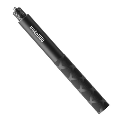 Invisible selfie stick, 114cm black pole with mesh pivot head