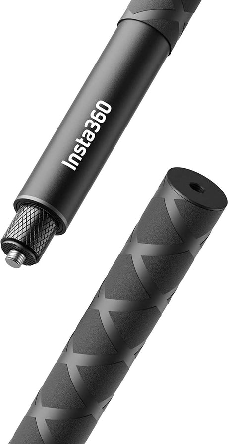 114cm selfie stick with textured grip sections and end cap