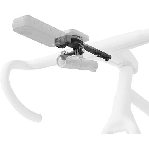 Suport Insta360 pentru bicicletă, prindere integrată pe ghidon și braț negru