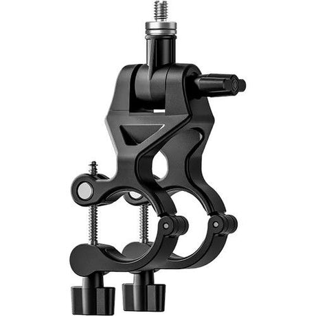 Suport bicicletă Insta360, mecanism de prindere cu șuruburi și braț lateral, negru