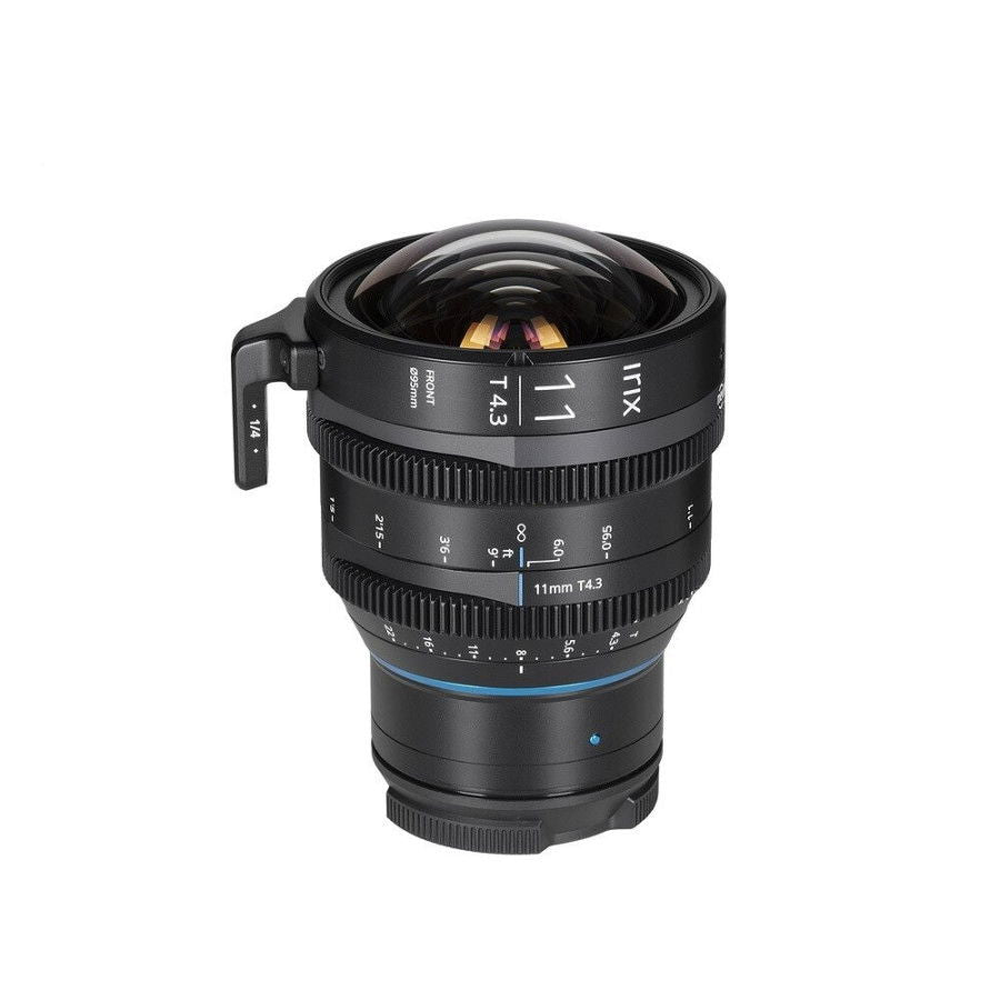Irix 11mm T4.3 cine lens with Nikon Z mount, wide-angle glass front and markings