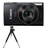 Aparat foto compact negru Canon IXUS 285 HS cu trepied