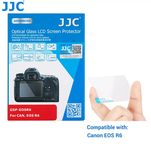 Folie protectie ecran LCD pentru Canon EOS R6, pachet cu film transparent