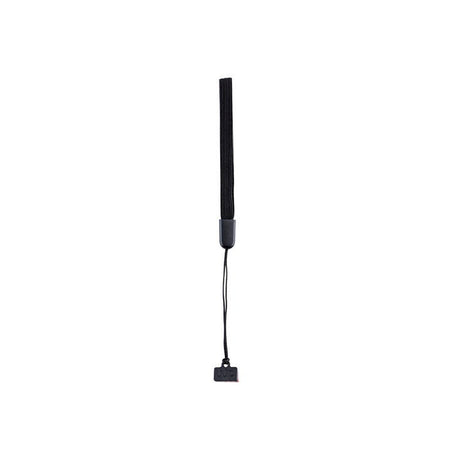 Snur prindere capac obiectiv cu buclă și conector mic pentru montare, negru