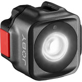 Joby Beamo mini LED video light with glowing circular LED lens, black body