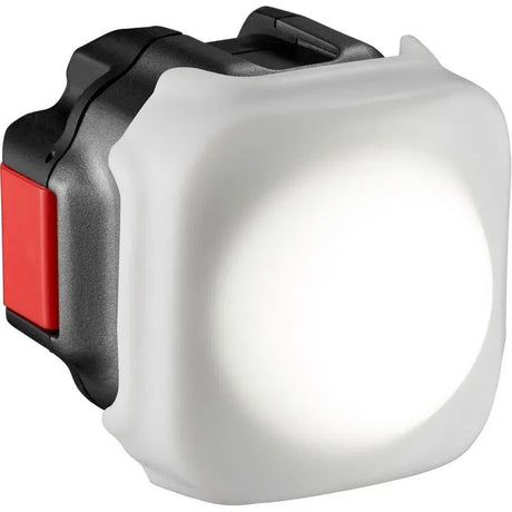 Joby Beamo mini LED light, white diffuser dome over circular LED, black housing