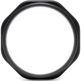 Inel LED bicolor Joby Beamo, cadru negru rotund, detaliu cerc exterior.