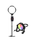 Set LED de studio Joby Beamo: lampă circulară, stativ și modul alimentare