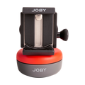 Suport telefon Joby 360 panoramic, cap rotativ roșu și clemă neagră