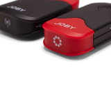 Microfon lavalier wireless Joby Wavo AIR, buton roșu cu simbol lăbuță