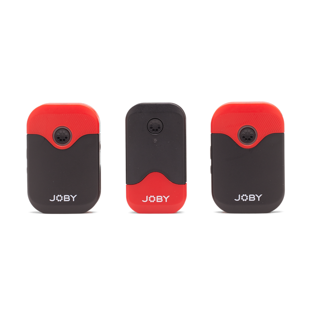 JOBY mini device cases, red and black, three-pack