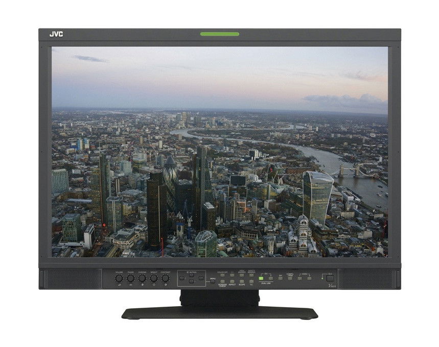 21-inch professional LCD monitor with controls and base stand, 2K 3G-SDI