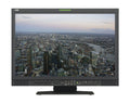 Monitor LCD profesional de 17" con marco negro y base, vista frontal
