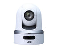White PTZ 360 wireless robotic camera with dome lens and base status light