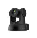 Black PTZ camera with 12x zoom lens and motorized pan-tilt head
