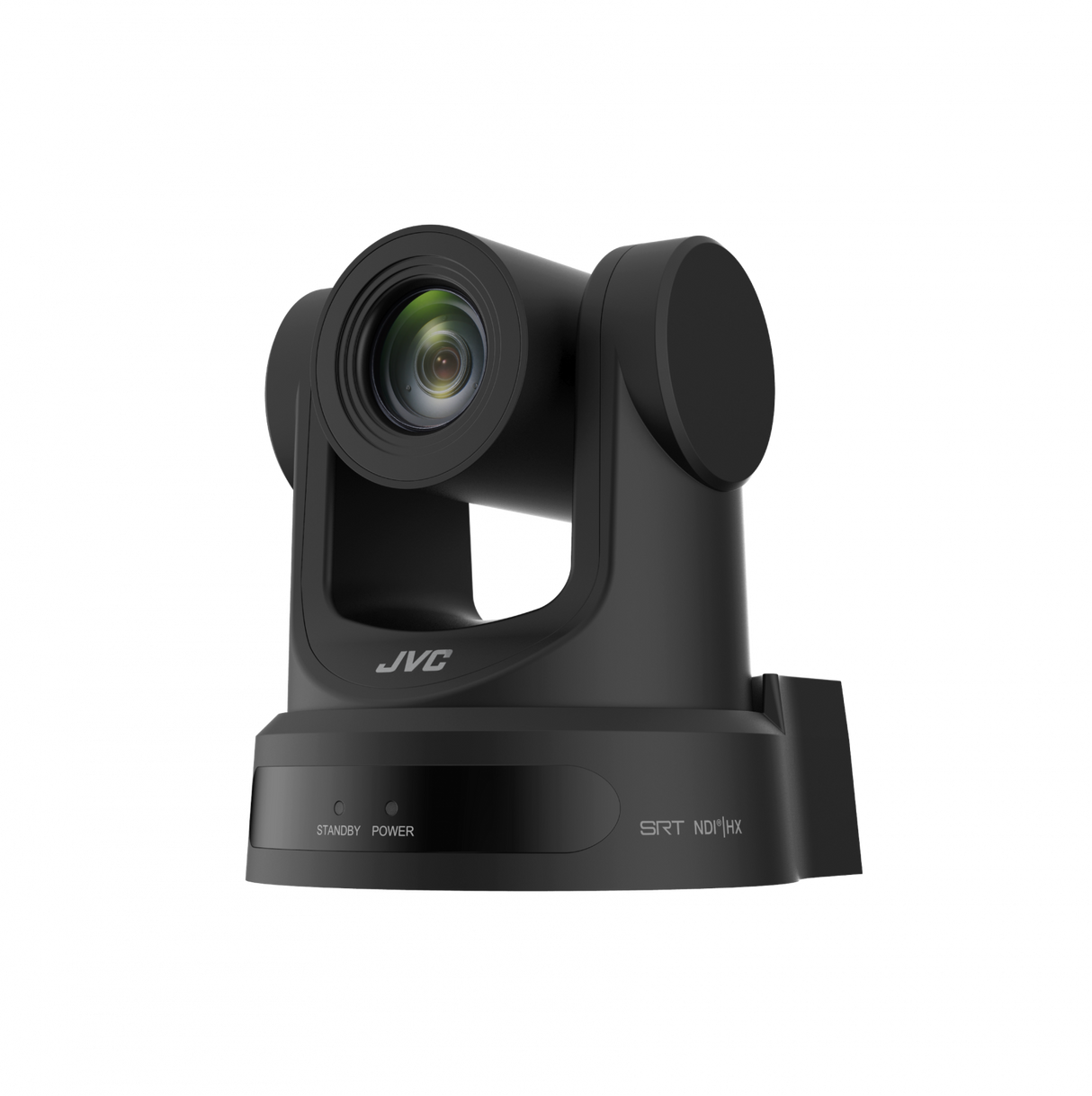 Black PTZ camera with 12x zoom lens and motorized pan-tilt head