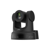 Black PTZ camera with 12x zoom lens and motorized pan-tilt head