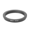 43mm to 37mm step-down adapter ring with threaded lens mount