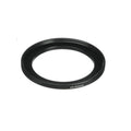 Black 43–52mm step-up/reducer lens ring adapter, threaded mount