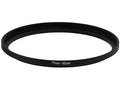 Black camera lens step-up ring adapter, 77–82mm
