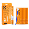 Full-frame sensor cleaning swab kit with cleaning liquid and swabs, 24mm