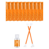 Set curățare APS-C cu 10 pachețele portocalii, două spatule duble și flacon soluție