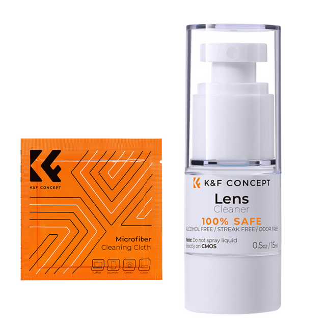 KF Kit Solutie curatat obiective si microfibra - View 1