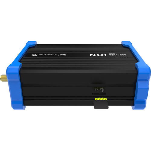 Encoder Kiloview N2, capac negru cu logo și slot TF pe laterală