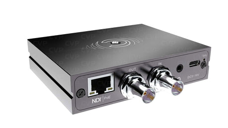 N3 3G SDI encoder/decoder showing IN/OUT ports, RJ45 (PoE), and BNC connectors