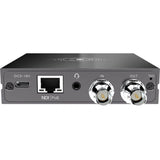 N30 converter front panel with RJ45 NDI PoE jack, DC power input, and coax outs