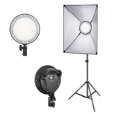 Kit LED 3200K-5600K set 2 buc cu softbox 50 x 70cm si stative - View 2