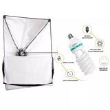 Kit 3 lumini foto-video cu 3 x 135W 5500K cu softbox, stative si husa - View 2