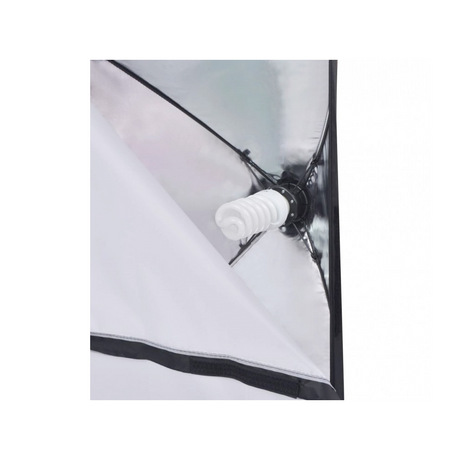 Interior softbox cu holder E27 și difuzor alb, element de prindere