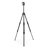 Trepied foto Manfrotto cu picioare reglabile și coloană centrală, negru