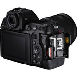 Nikon Z8 camera with 24-120mm f/4 S lens, top controls and side access panel visible