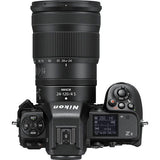 Nikon Z8 with 24-120mm f/4 S zoom lens showing front element and barrel markings