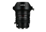 20mm f/4 zero-shift lens for Sony E, black body with red index markings