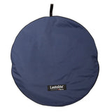 Blue fabric backdrop bag with hanging loop