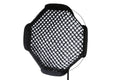 Grilaj Lastolite pentru softbox octa, tip fagure, cadru negru cu rețea albă