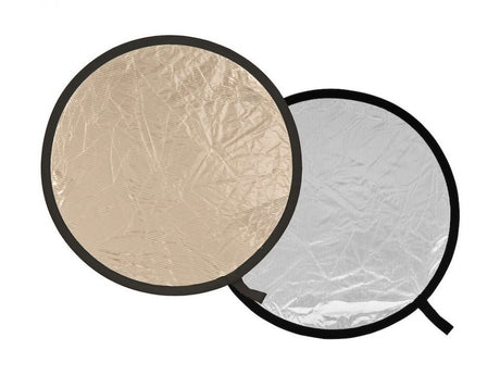 95cm Sunlite/Softsilver reflector panel, beige and silver face with black rim