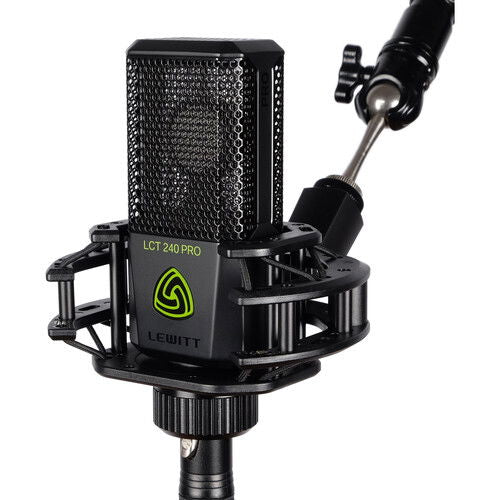 Black LCT 240 Pro condenser microphone with shock mount