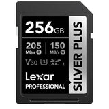 256GB SDXC UHS-I V30 SD memory card, 205MB/s read, 150MB/s write