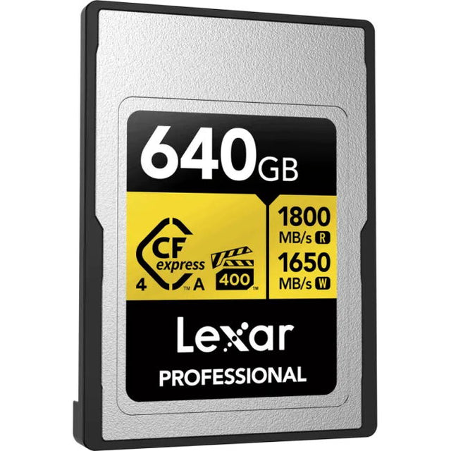 CFexpress 4.0 Pro Gold 640GB, 1800MB/s read, 1650MB/s write, Type A