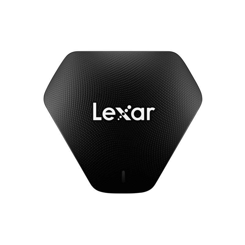 Cititor de carduri LEXAR 3-în-1, carcasă gri cu logo central